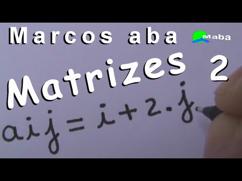 MATRIZES  -  Construa uma Matriz tipo A=( aij ) 2x2  -  Aula 02