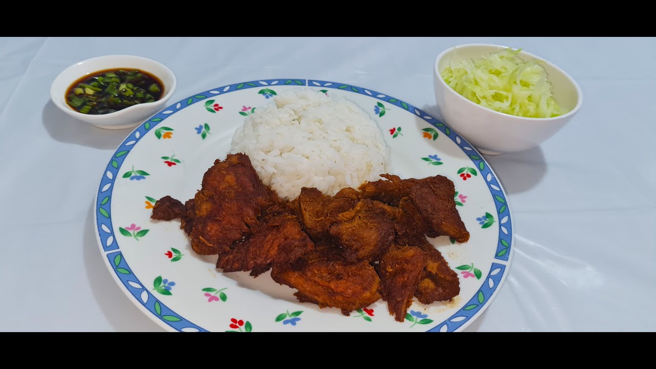 Delicioso Lomo de cerdo frito.