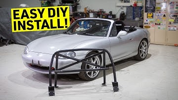 Installing the SAFEST Roll Bar Into Our BUDGET Miata