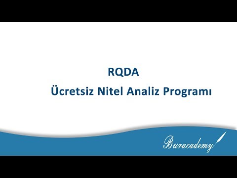 RQDA: Ücretsiz Nitel
