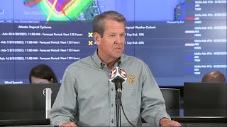 Gov. Brian Kemp says Idalia having 'heavy impact' in south Georgia
