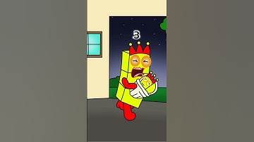 Full Speed Escape! Numberblock 2 Rides Fast as NB 3 Runs from a Zombie #shorts#numberblocks#cartoon