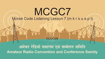Morse Code Listening Practice 7 - m k r s u a p t