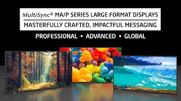 Sharp NEC Display Solutions - MA and P Series Large Format Display Overview
