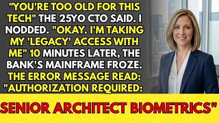 Forced into Retirement I Locked the Mainframe with My Biometrics