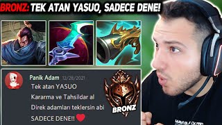 Bronz İzleyicimin Tek Atan Yasuo Buildi ile PENTA Attım! | Sizden Gelenler | KassadinsCreed