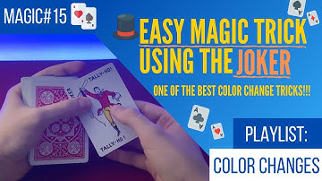 EASY COLOR CHANGE TRICK USING THE JOKER!!!-The Super Magic Boy