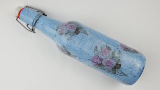 😱 ► 1 Botella RECICLADA con DECOUPAGE - dipintodiblu.com