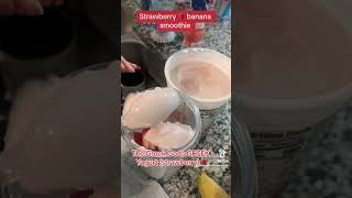 Strawberry banana smoothie #strawberrysmoothie#strawberryshake#smoothie#easysmoothie#yogurtsmoothie