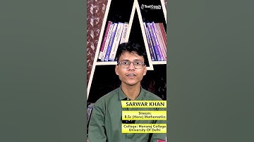 Meet Sarwar Khan – CUET UG 2025 Topper | BSc Hons Mathematics, Hansraj College DU