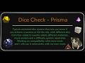 Dice Check - Prisma UI