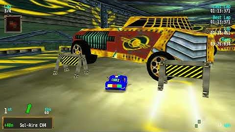 Re-Volt Custom Track POD: Skyrace by mrroblinx, 16 Cars 4 Laps & Pickups!