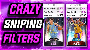 5 *NEW* SNIPING FILTERS TO MAKE MILLIONS OF MT NBA 2K20!