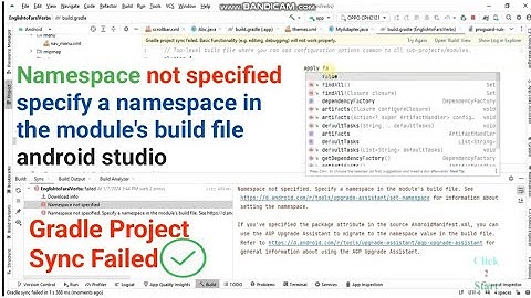 Namespace not specified specify a namespace in the module