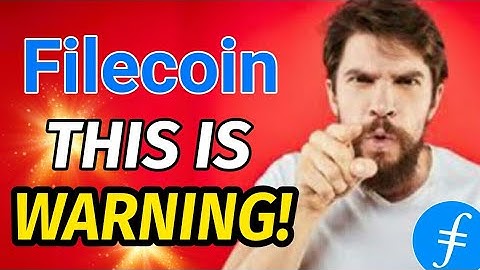 This is WARNING! Filecoin Holders || Filecoin today news & price prediction