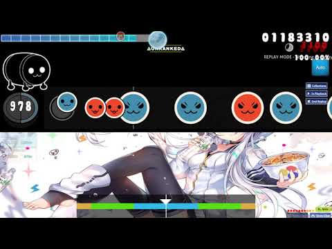 ［osu!taiko］人類みなセンパイ！(Mtell & Ange;art Hardcore Bootleg)［創作譜面］