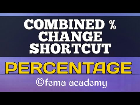 Percentage Problems | Aptitude Shortcuts & Tricks | Combined percentage change shortcut formula