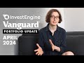 Vanguard invest engine trading 212 freetrade portfolio update april 2024  ss isa and sipp