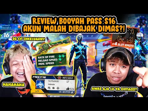 NIAT MAU REVIEW BOOYAH PASS SAMA SG2 TROMPET?! AKUN MALAH DIBAJAK DIMAS COK!!