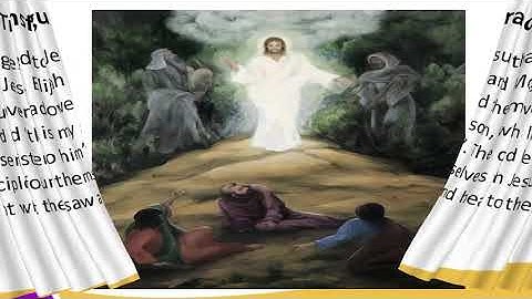 FORM 2 CRE LESSON 32 THE TRANSFIGURATION