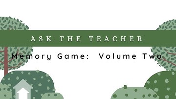 The Memory Game Volume 2