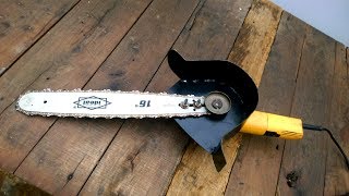 Grinder Hack 7 how to make chain saw