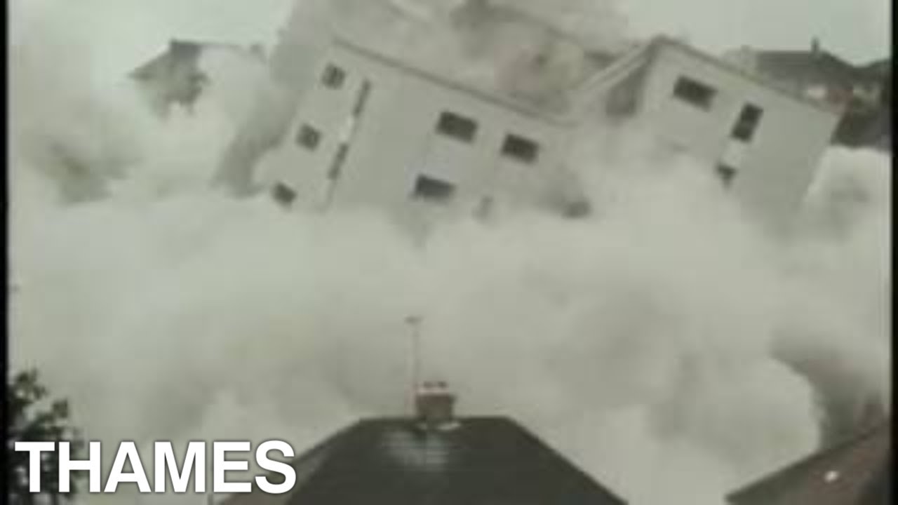 Tower block Demolition | Demolition | Rochester | TV Eye | 1980s - YouTube