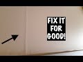 HOW TO REPAIR DRYWALL  (PEAKED JOINTS)