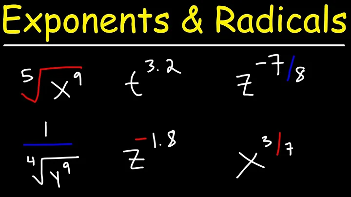 How To Convert Between Exponential Form and Radical Form - Algebra