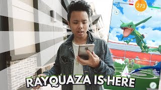 LUCKY RAYQUAZA CATCH!! // Pokemon Go