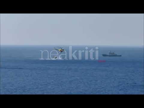 Κόλαση φωτιάς στην Ιεράπετρα: Δείτε επιχείρηση του ελικοπτέρου