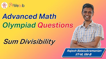 PiVerb.com| Class 5 & 6 | Sum Divisibility Question | # 30| NMTC Primary| AMC 8