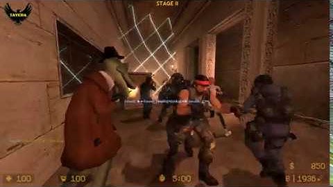 ZOMBIE ESCAPE ROUND ON COUNTER-STRIKE: SOURCE, map: ze_sunlight, ACT II, CSS