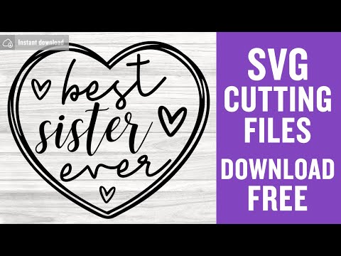 Best Sister Ever Svg Cutting Files for Silhouette Cameo Instant Download