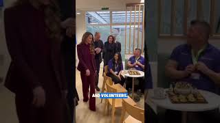 Prince William & Princess Kate Surprise NHS Staff at Charing Cross Hospital 👑🏥 #royalfamily