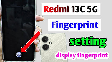 Redmi 13c 5g display fingerprint | Redmi 13c 5g me display fingerprint kaise lagaye