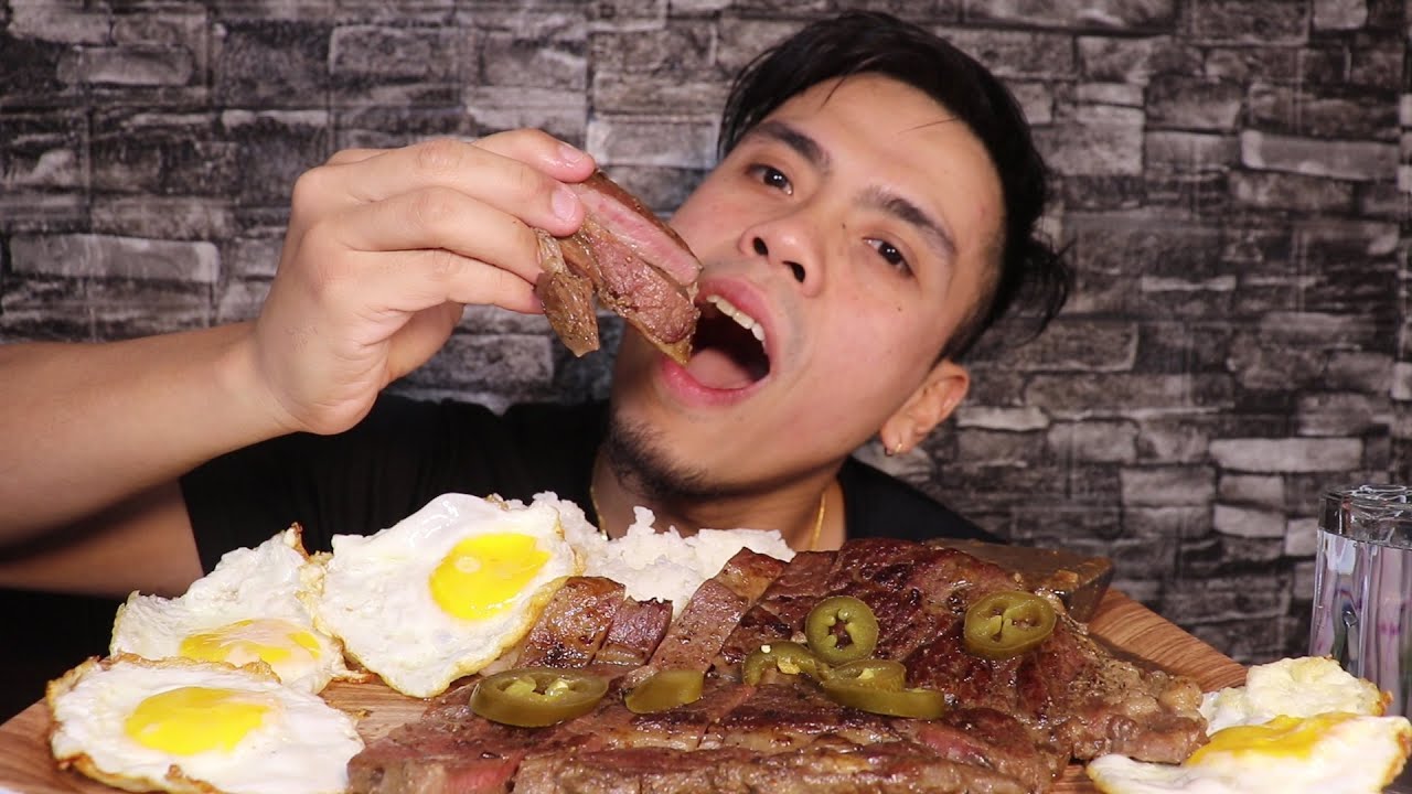 STEAK ( BEEFSTEAK ) MUKBANG