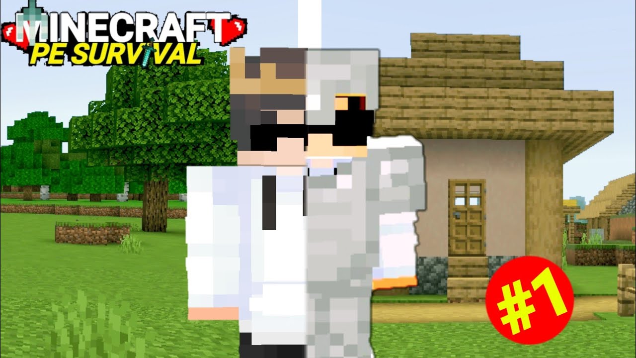 Minecraft PE Survival Series start in Hindi 😁 (Ep 1) - YouTube