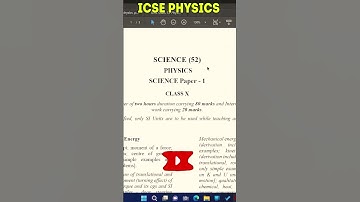 ICSE PHYSICS TOPPER LIKE NOTES MAKING | #shorts