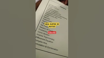 #shorts //SUPER 30 NOTES BY ARPIT CHAUDHARY SIR #NDA #UPSC #introeducation