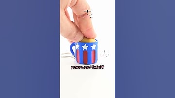 🍺 Cutie3D July 4Th Beer Mug Keycap Fidget Clicker Keychain #shorts #3dprinting #clicker #keychain