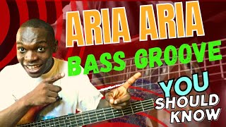 HOW TO PLAY HOT ARIA ARIA BASSLINES.  LIKE MR M &amp; REVELATION&#39;S BAND.🥁🥁