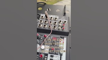 DIY In-ear monitoring. Budget friendly #busking #IEM #blackstarsonnet60 #behringer