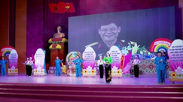 Màn chào hỏi của huyện Lạc Thủy - Hội thi tìm hiểu pháp luật về công tác dân tộc tỉnh Hoà Bình 2024