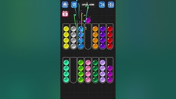 Ball Sort Puzzle by Guru Game: Levels 4386, 4387, 4388, 4389, 4390