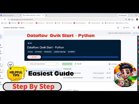 Dataflow: Qwik Start - Python #GSP207 #qwiklabsarcade2026 #stepbystep