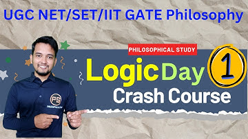 Logic crash course || NTA UGC NET SET GATE Philosophy || preparation for JRF 2023