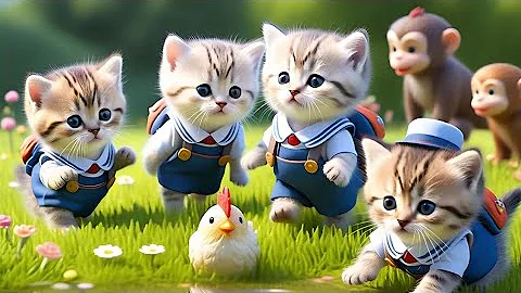 Watch the video about CUTE ANGORA KITTENS AND MONKEYS VERY CUTE