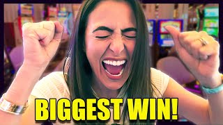 The BIGGEST WIN I'VE EVER Had on the Slot Machine that Started Lady luck HQ!