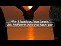 Imagine me without you with lyrics  (Song by Jaci Velasquez)